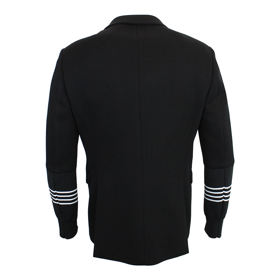 Neil Barrett - Striped Sleeve Blazer in Black