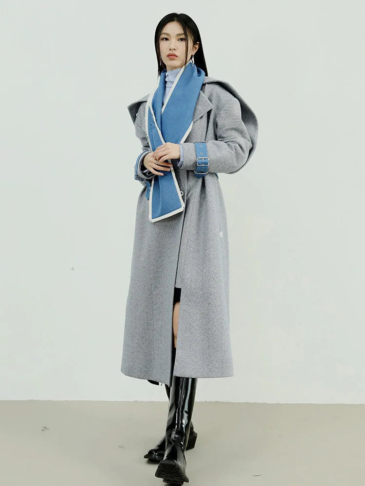 Pantata Lapel Scarf Coat