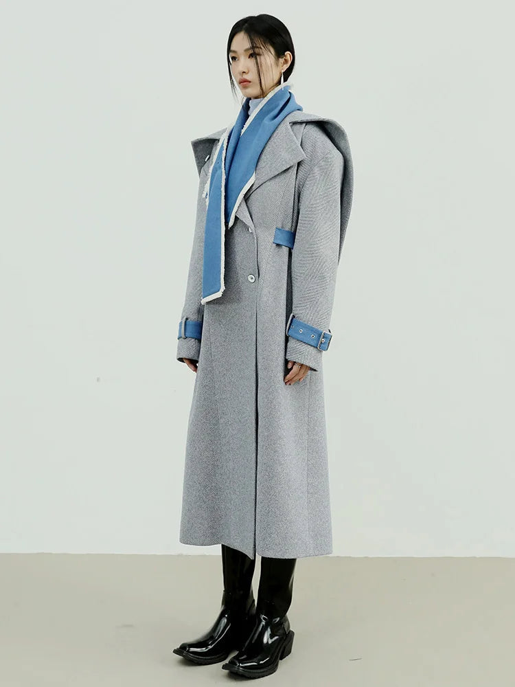 Pantata Lapel Scarf Coat