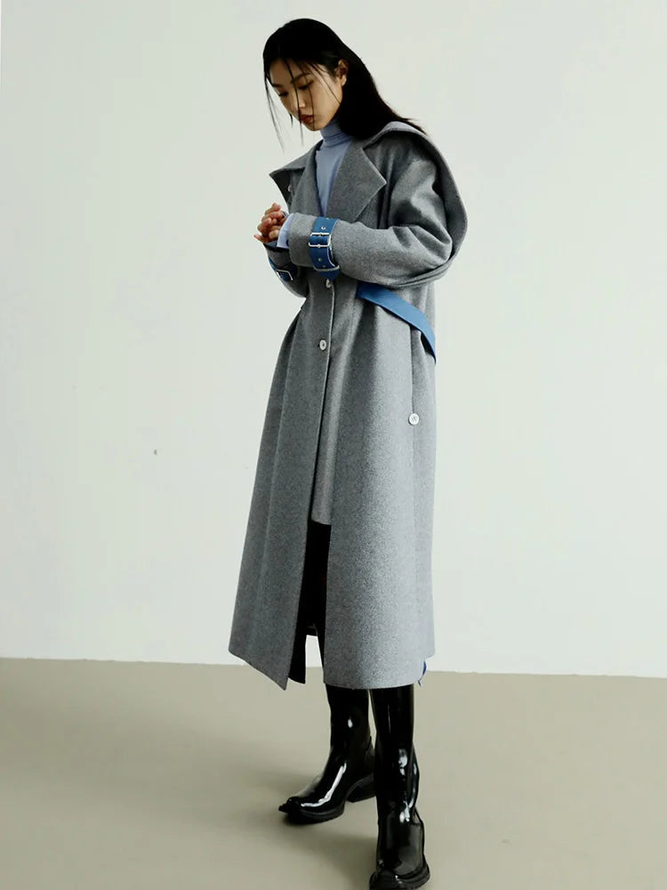 Pantata Lapel Scarf Coat