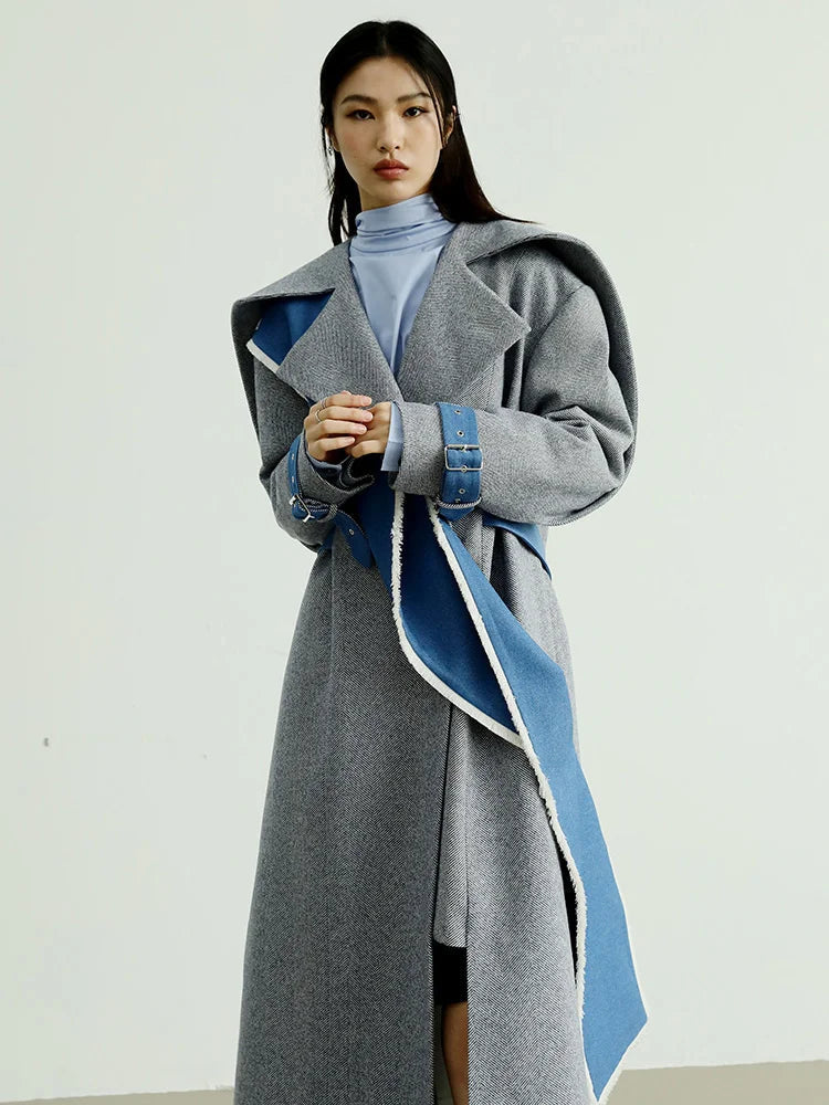 Pantata Lapel Scarf Coat