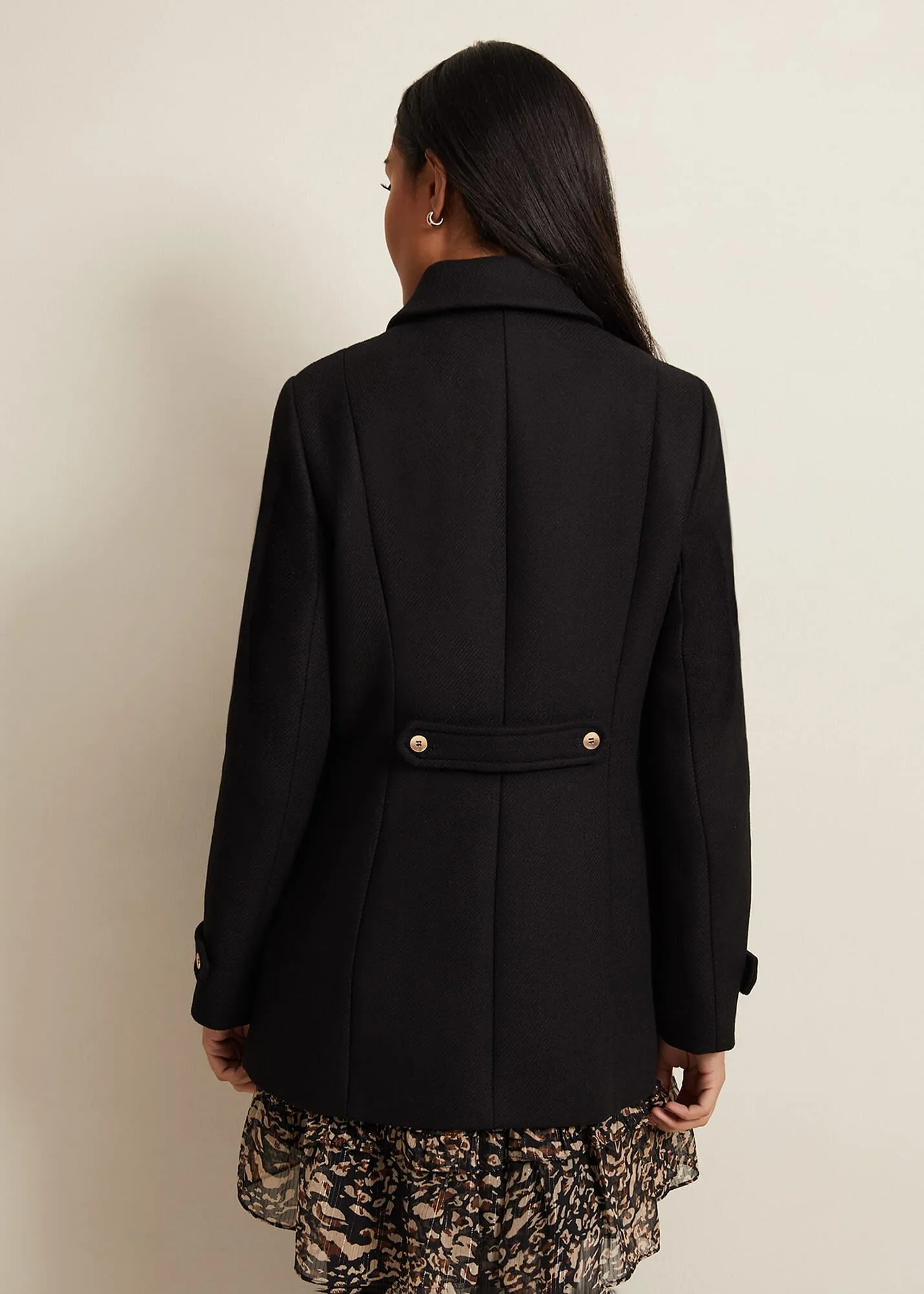 Petite Aurelie Wool Smart Peacoat