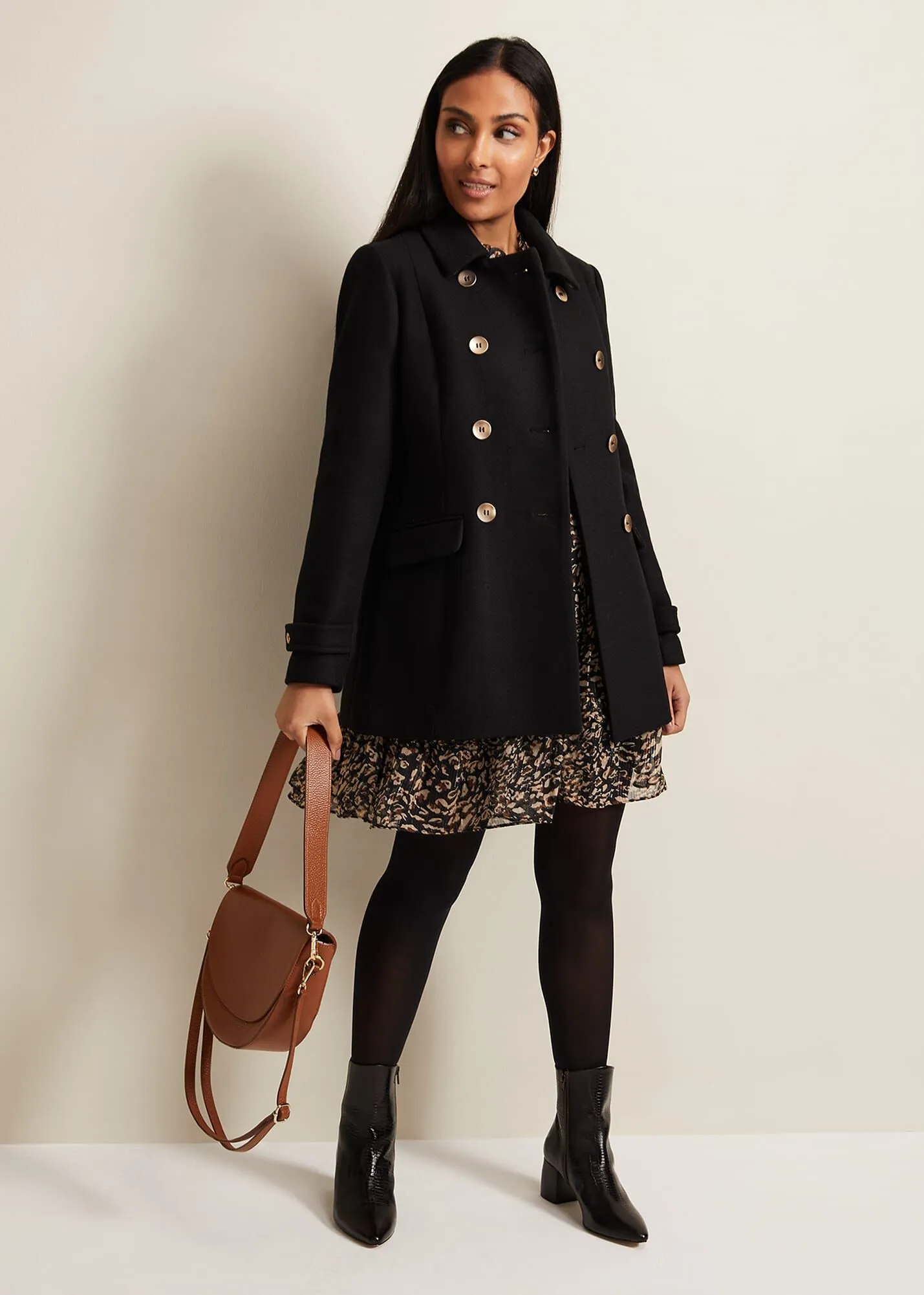 Petite Aurelie Wool Smart Peacoat