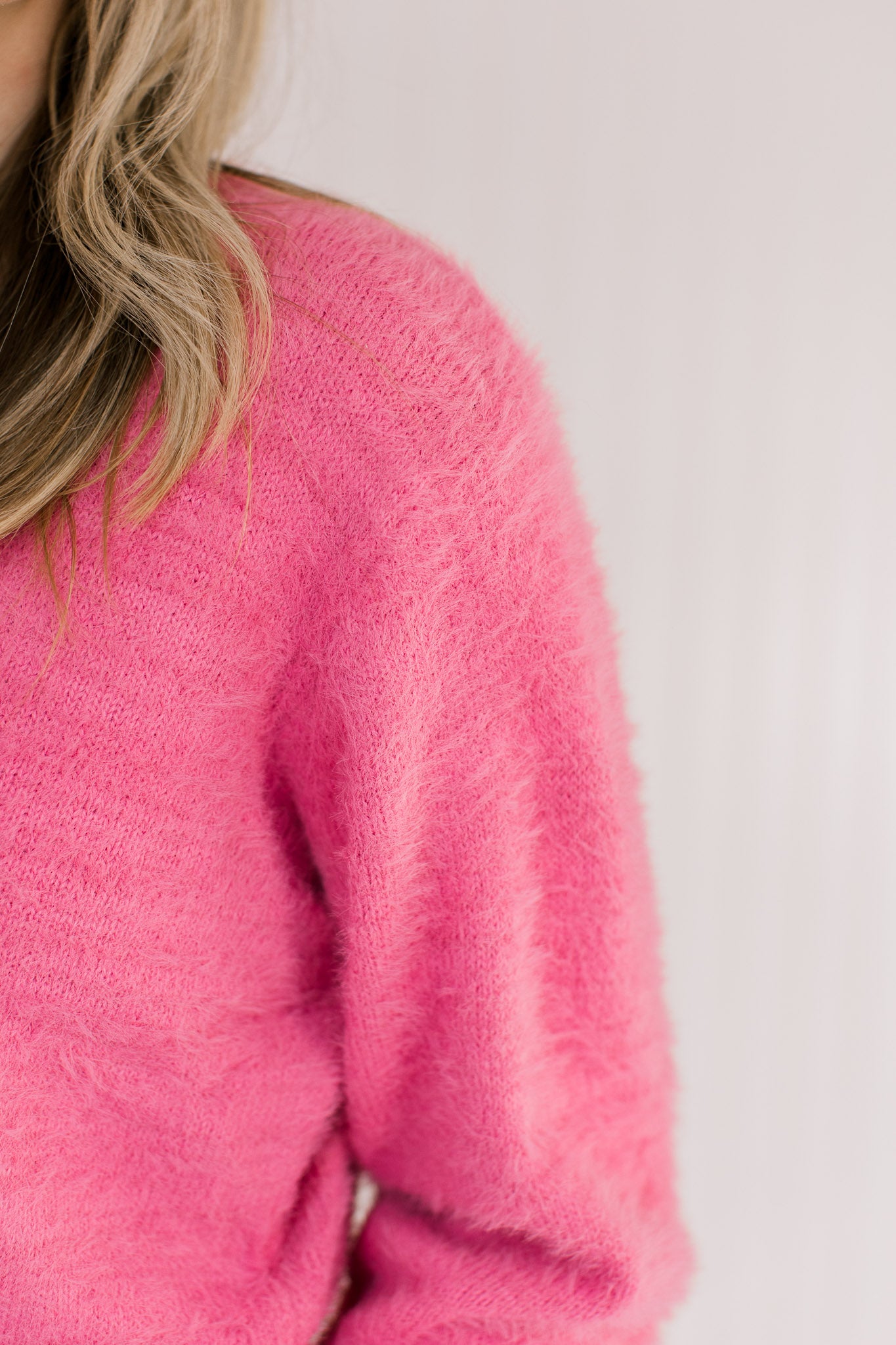 Pink Fuzzy Sweater