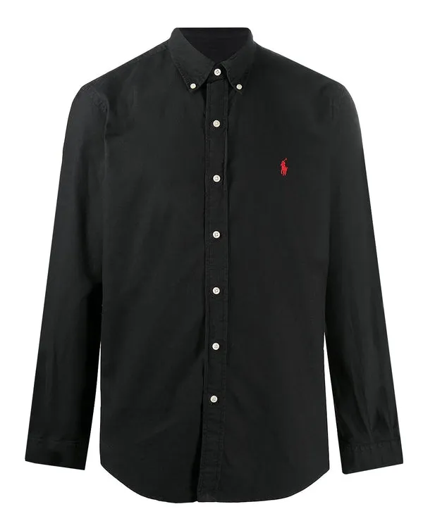 POLO RALPH LAUREN Polo Ralph Lauren Custom Fit Button Down Shirt - Black