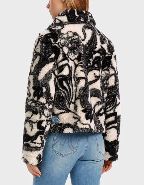 PRINTED OUTDOOR PLUSH JACKET