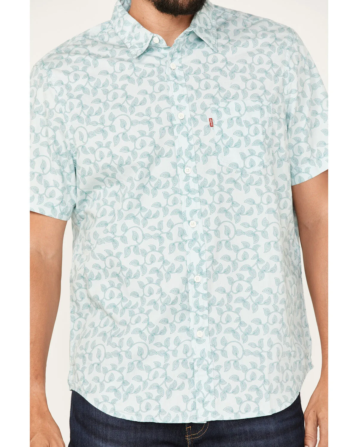 Product Name:  Levi's Men's Classic Swirly Floral Print Short Sleeve Button Down Shirt