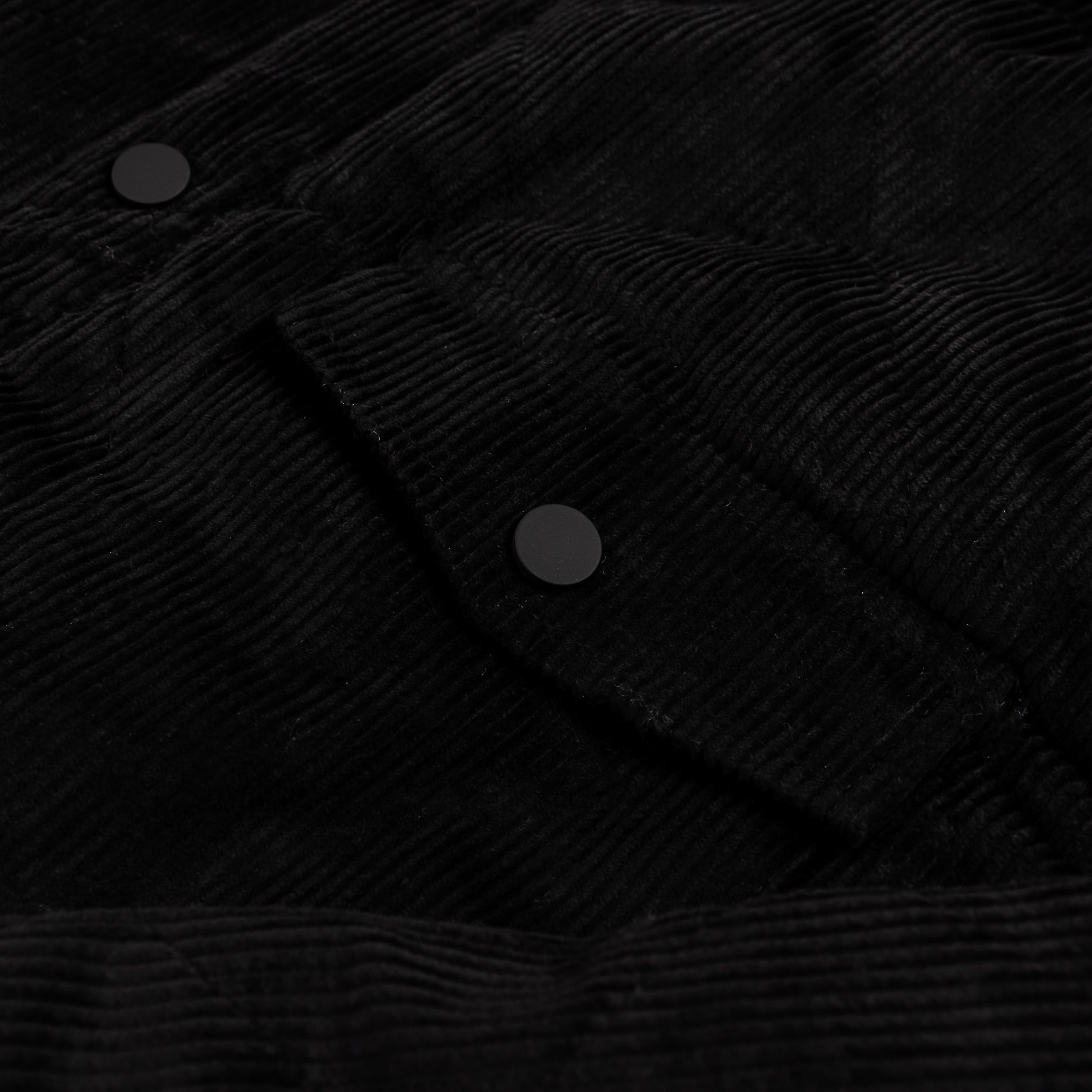 Quilted Cord Mens Jacket (Black)