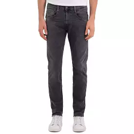 Replay Hyperflex Re-Used Anbass Slim Tapered Jeans - Original Dark Grey