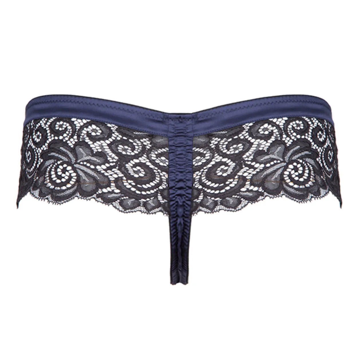 Signature Navy Skirted Brief