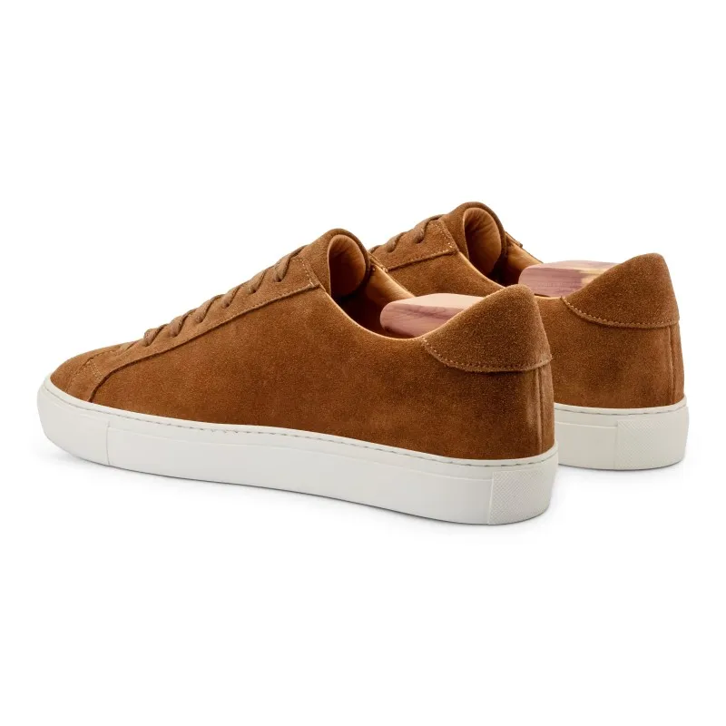 Skolyx Premium sneaker in medium brown suede