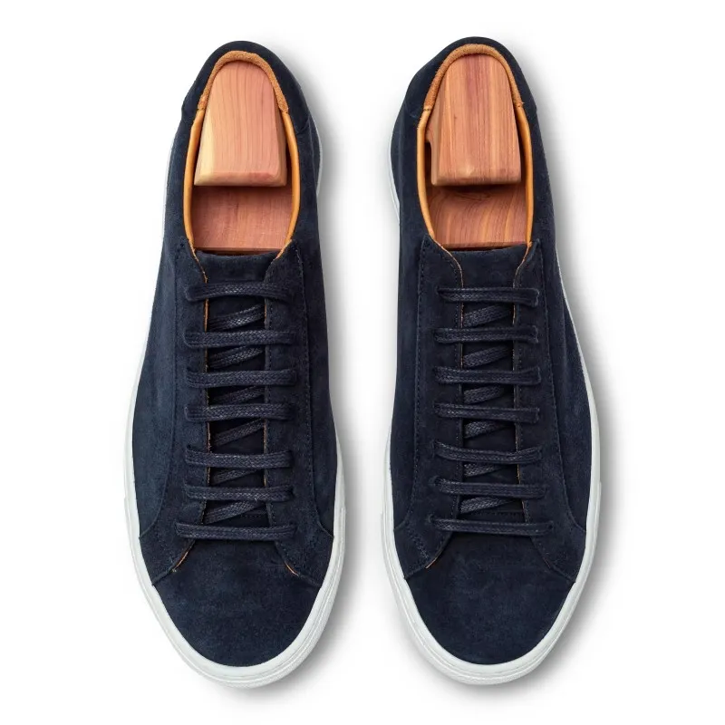 Skolyx Premium sneaker in navy suede