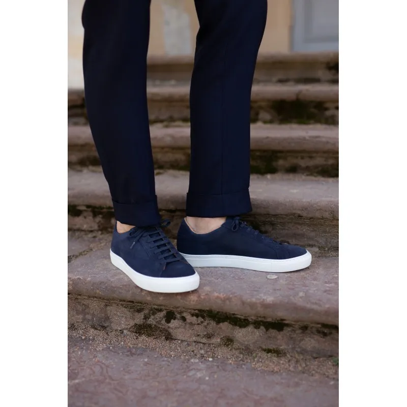 Skolyx Premium sneaker in navy suede