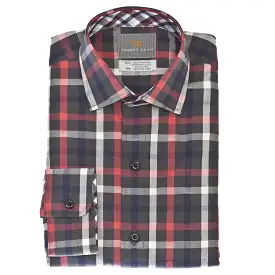 Small Boys Red Plaid Button Down Shirt