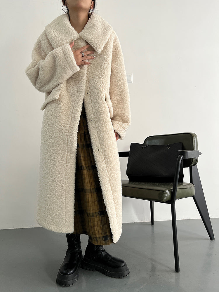 Teeka Fuzz Coat - Cream