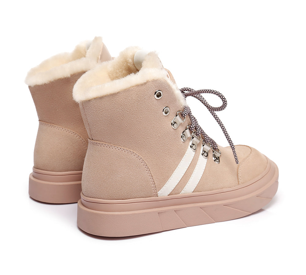 Urban UGG Lace Up Fashion Sneaker Women Boots Vicki