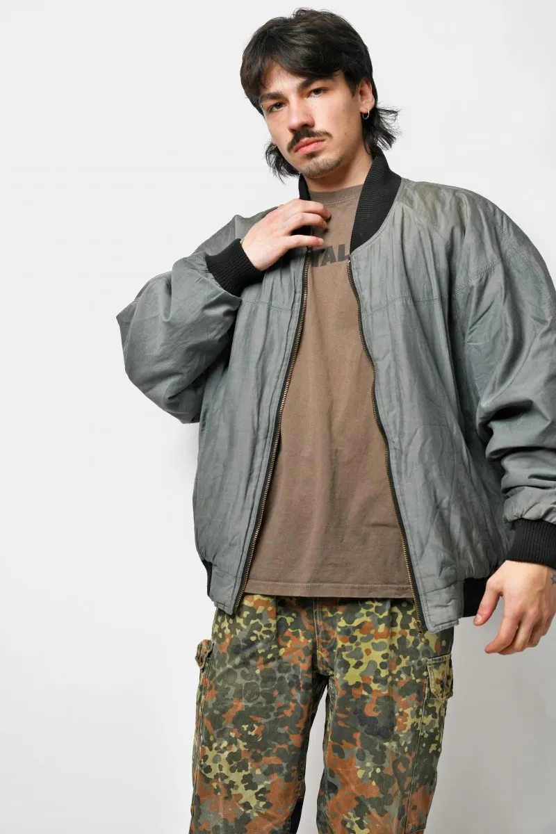 Vintage bomber jacket grey