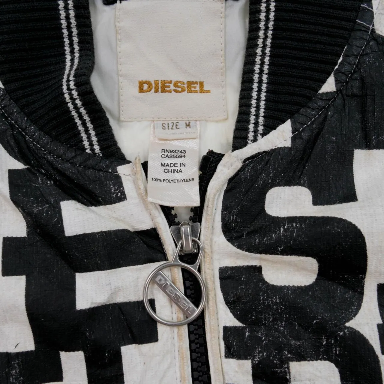 Vintage Diesel Monogram Bomber Jacket Size S