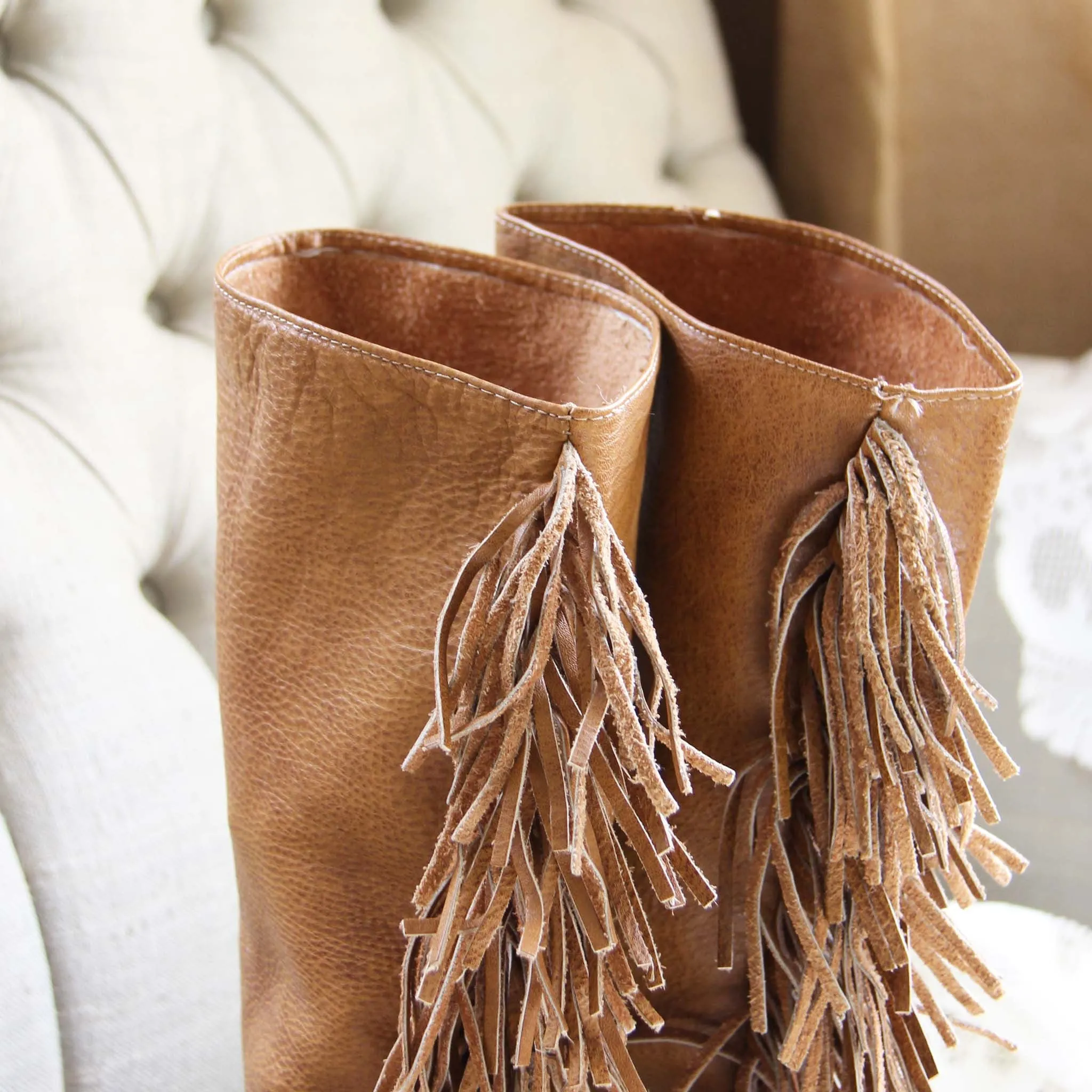 Vintage Fringe Boots