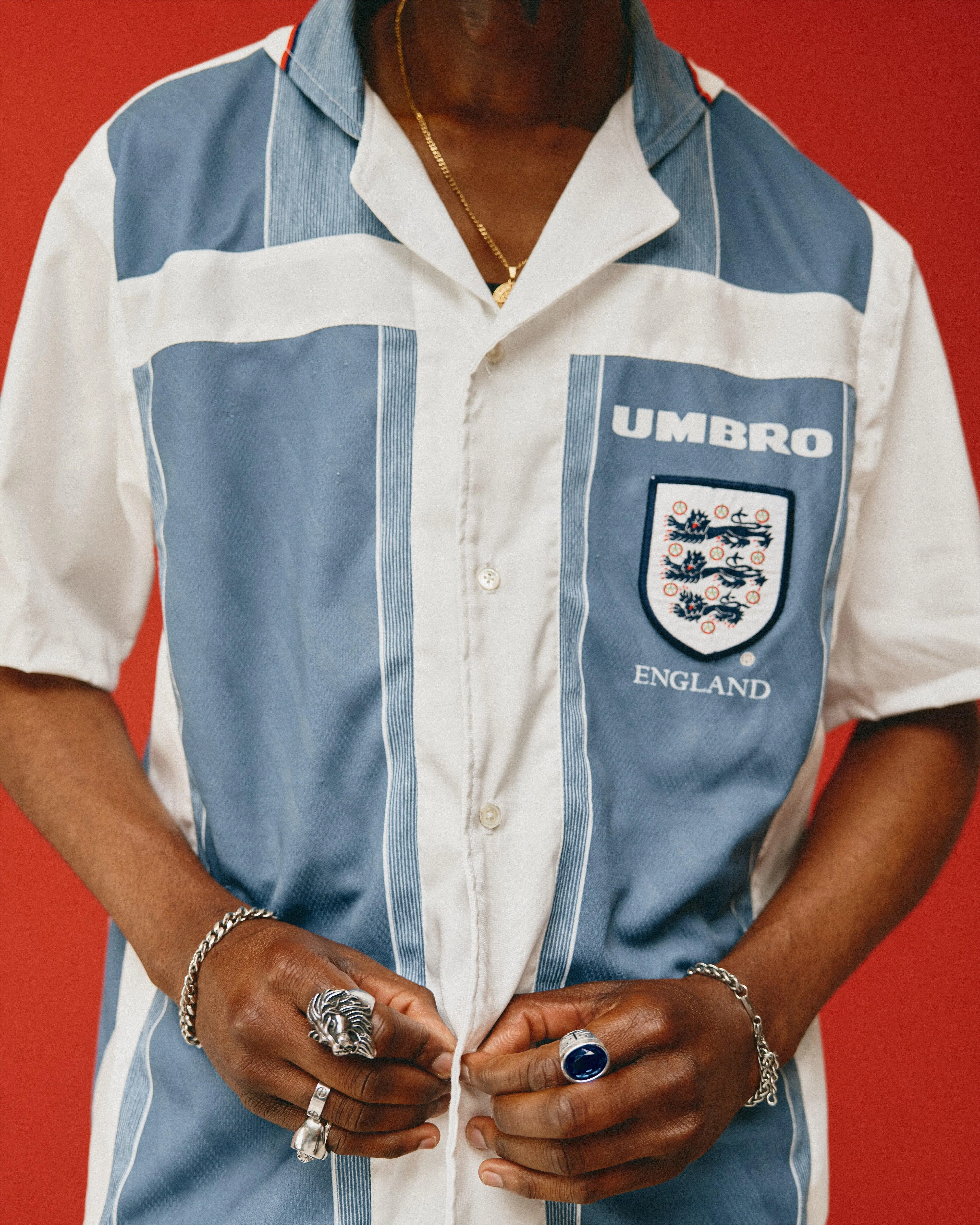 VT Rework: England x Umbro Reworked Euro's Collection Button Down Shirt