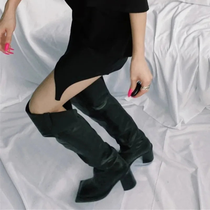 Women's Luxury Casual Round Toe Streetwear Knee High Snow Boots